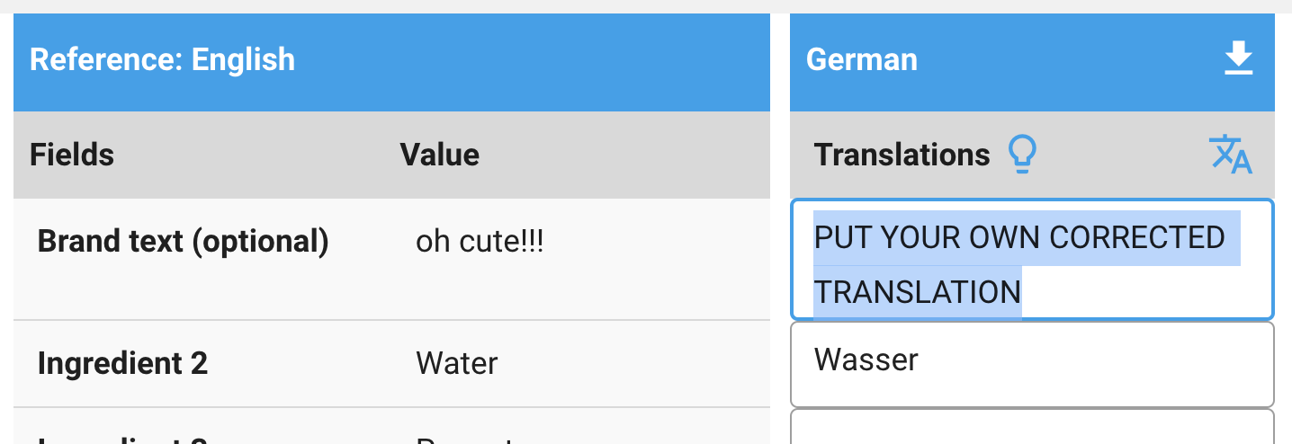 e-label - Editor - Translations - Managing e-label Translations ...